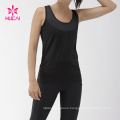 Breathable Mesh Stitching Slim Tank Tops